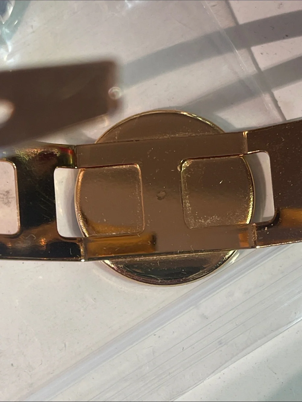 Amita Iris Damascene gold-tone cuff bracelet